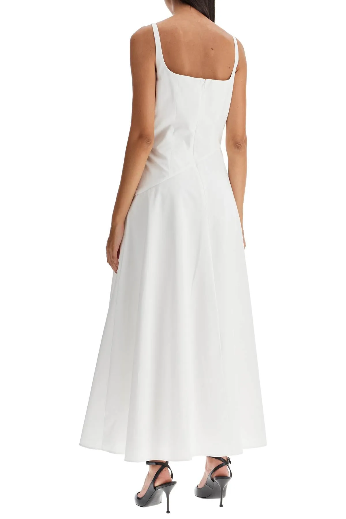 Alexander Mcqueen Women's Midi Dress With Sweetheart Neckline