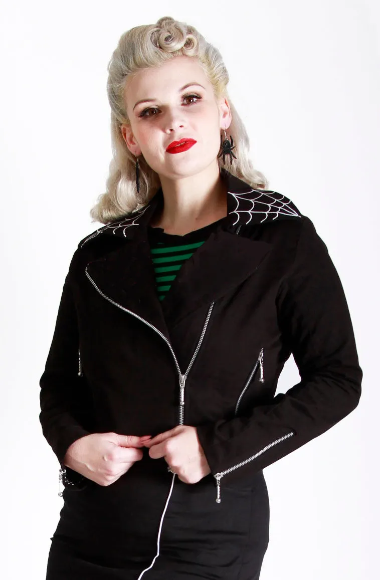 Arachnid Black Biker Jacket