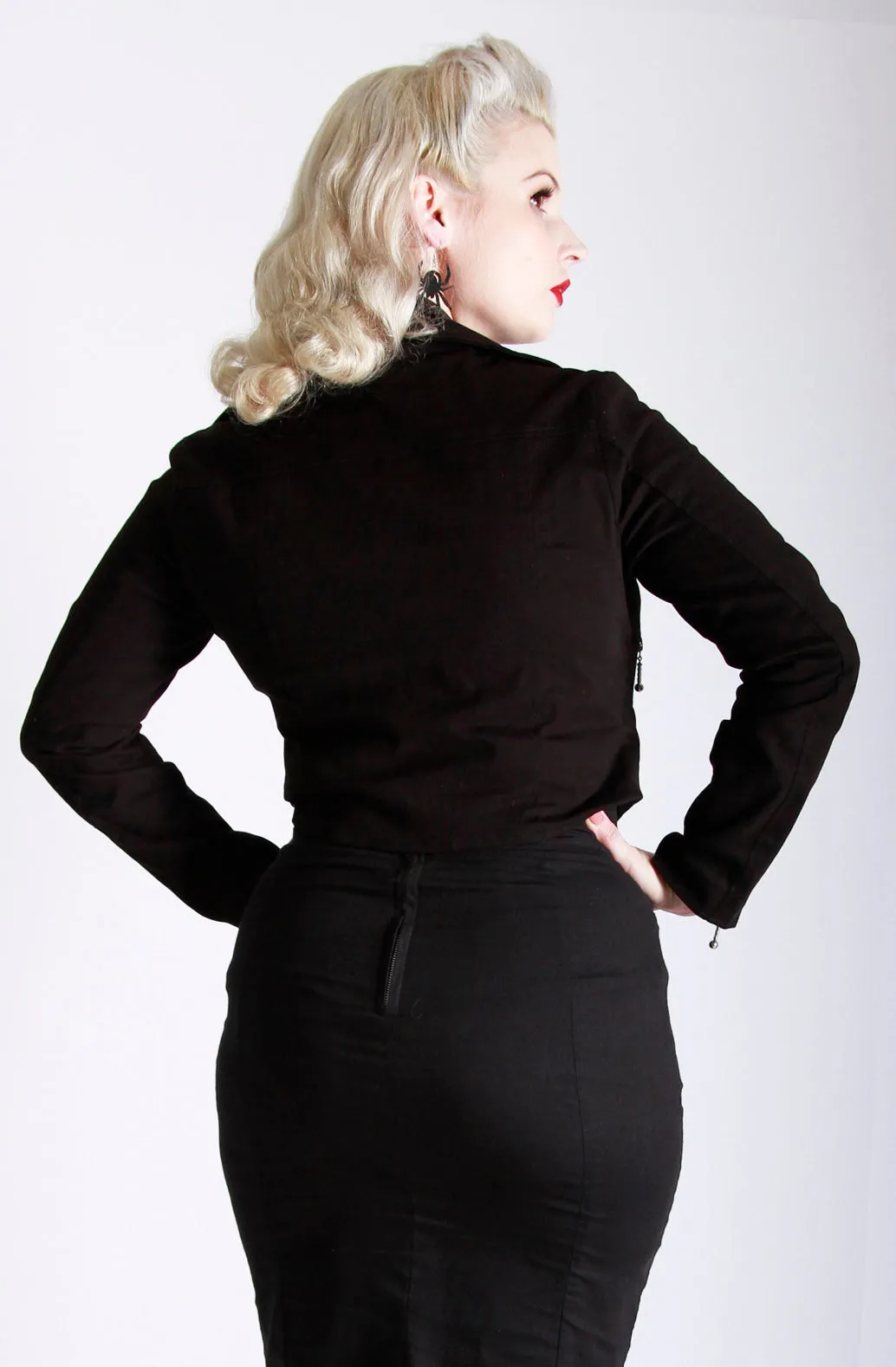Arachnid Black Biker Jacket