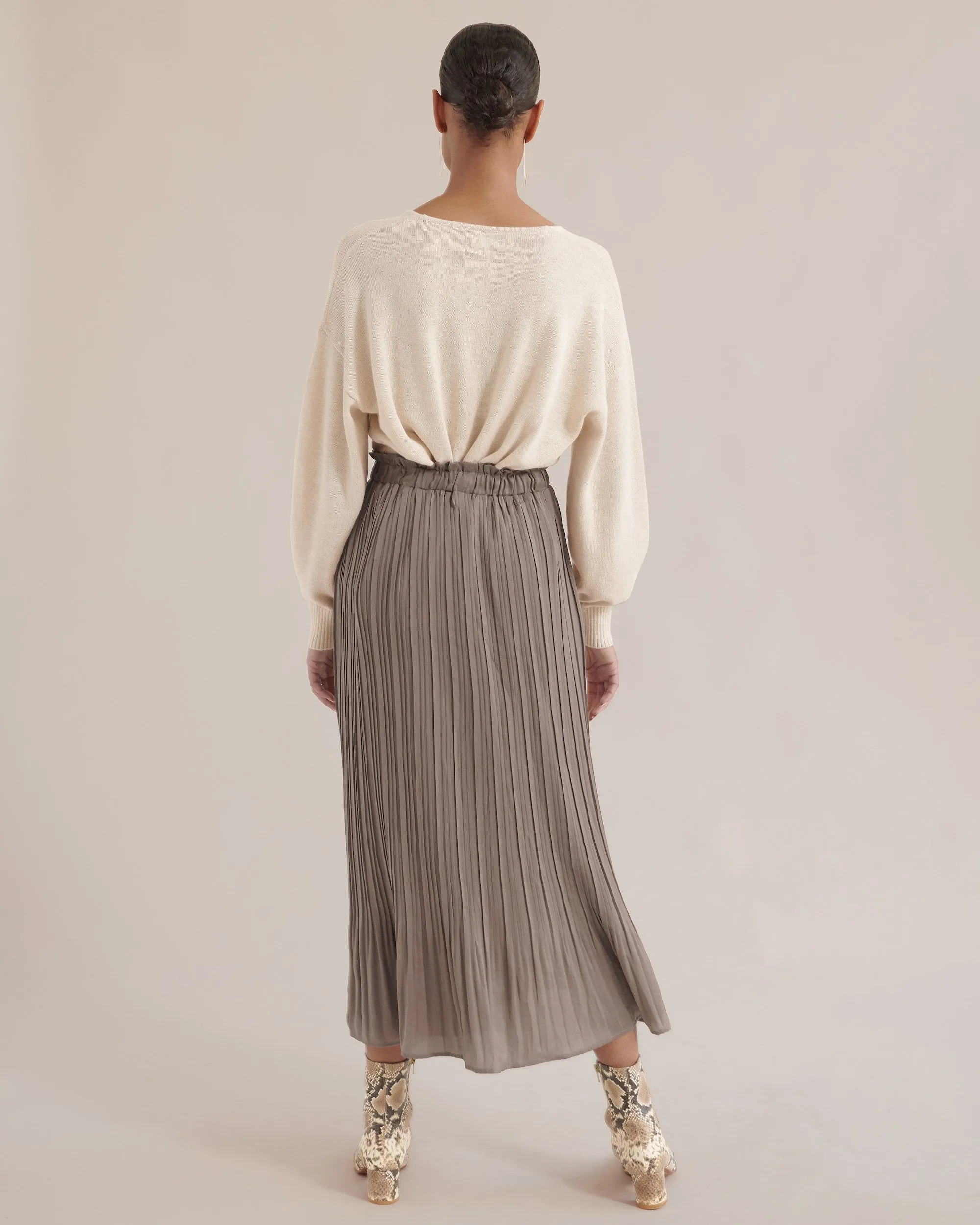 Aylee Plisse Midi Skirt