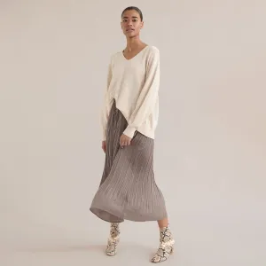 Aylee Plisse Midi Skirt