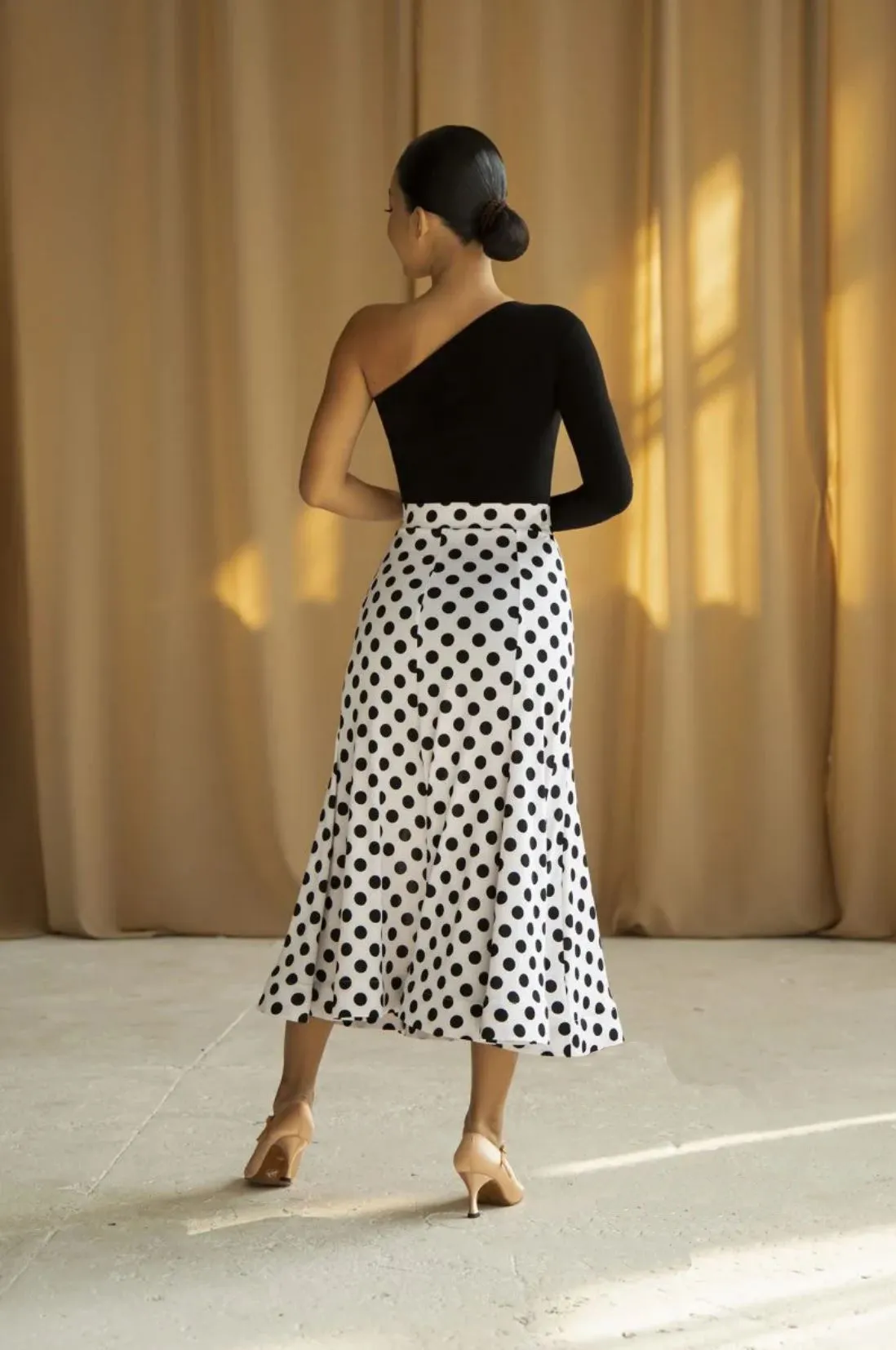 Ballroom Polka Dot Practice Skirt PRA 1174