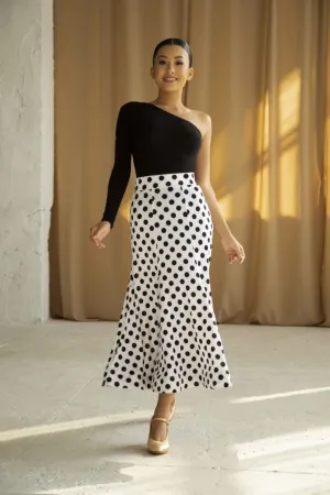 Ballroom Polka Dot Practice Skirt PRA 1174