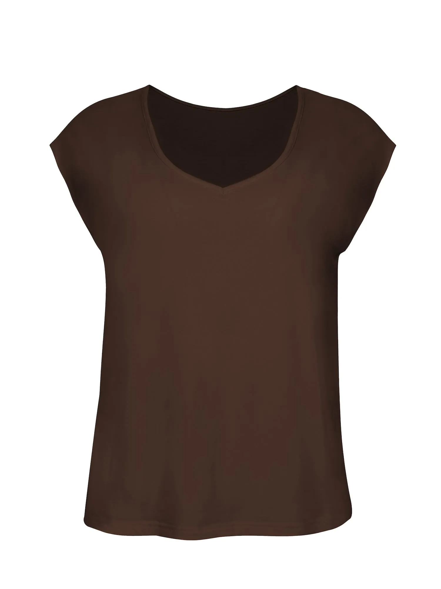 Bamboo Boxy T-Shirt - Cocoa