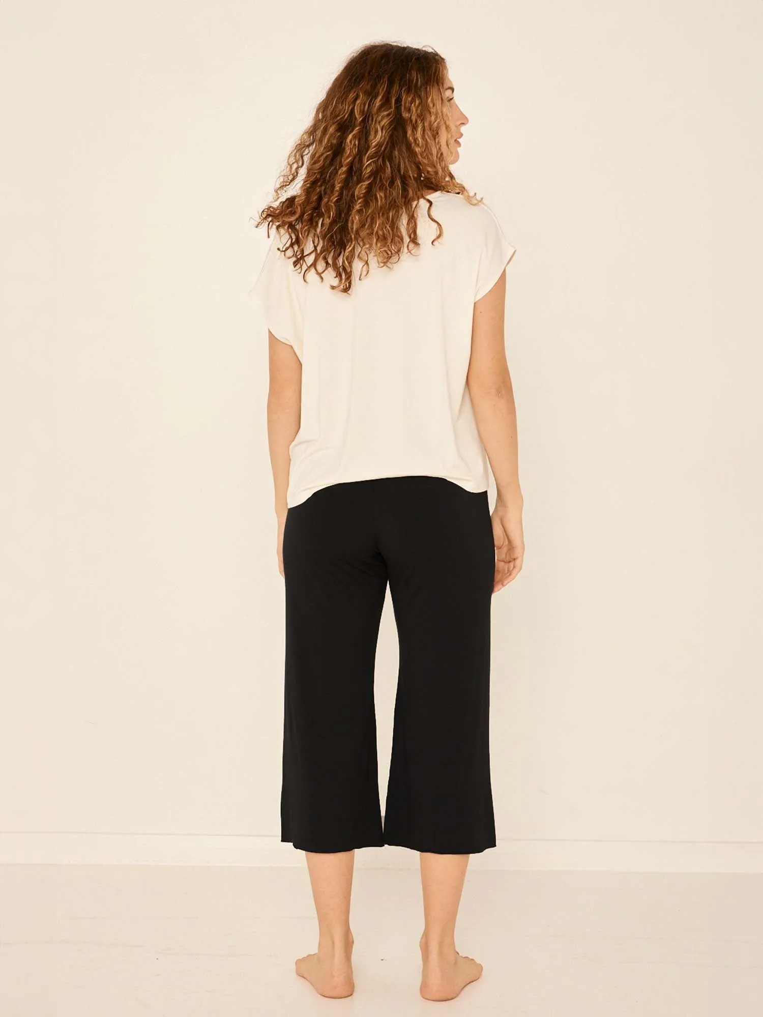 Bamboo Boxy T-Shirt - Cream