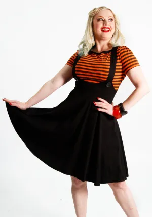 Black Dolly Long Pinafore