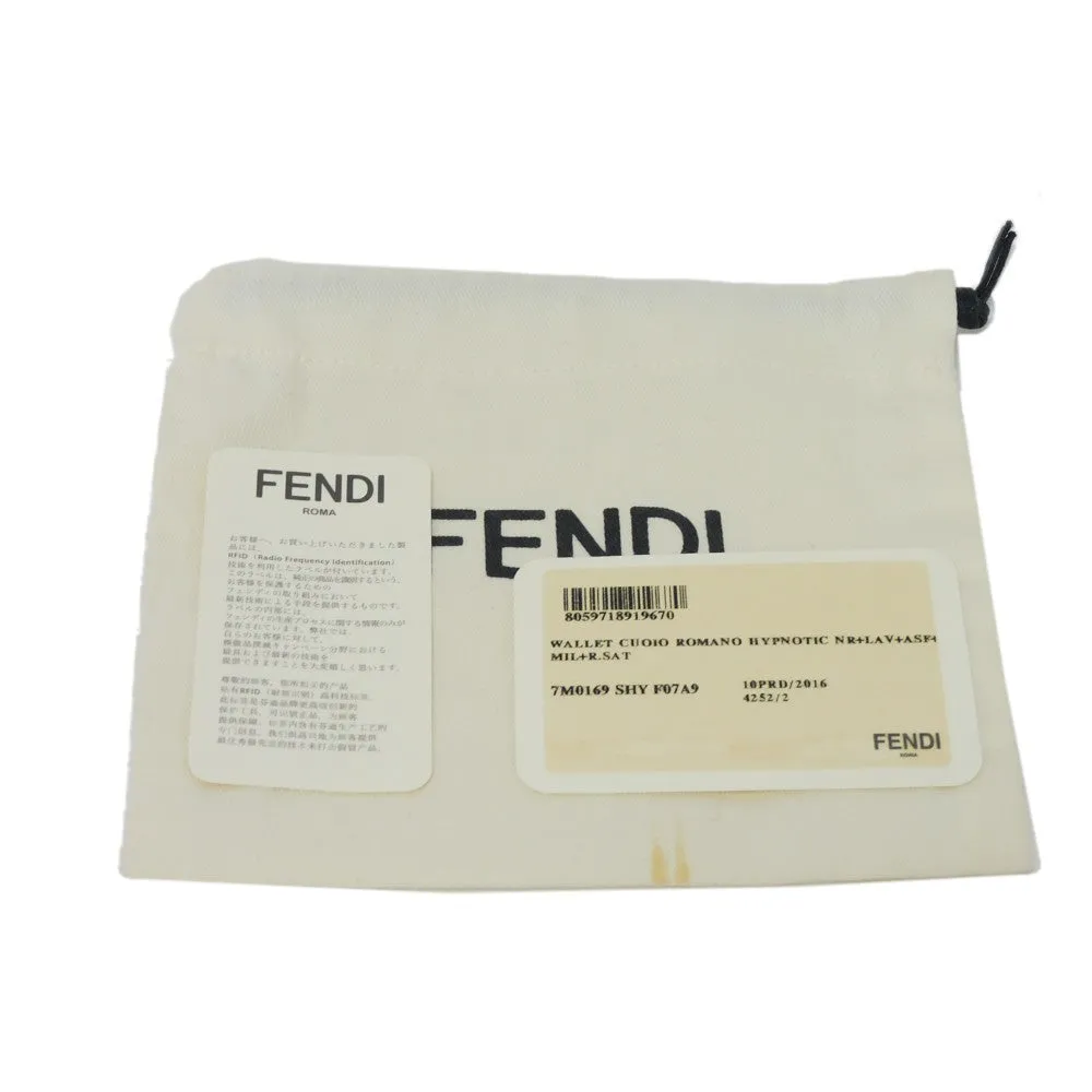 FENDI Bifold Wallet 7M0169 SHY F07A9 Calf leather (embossed) multicolor Cuoio Roma Selleria Bifold Wallet mens Used