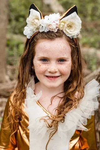 Great Pretenders Dress - Woodland Fox with Headpiece, Size 7-8