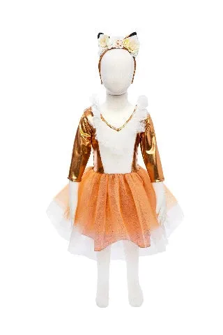 Great Pretenders Dress - Woodland Fox with Headpiece, Size 7-8