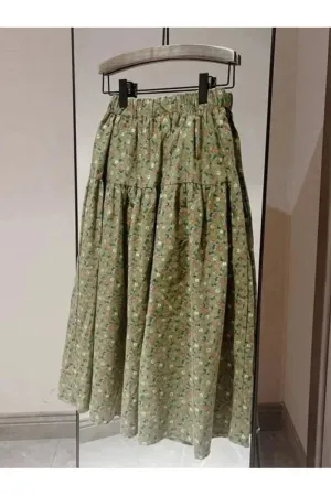 Meadow Whimsy Midi Skirt
