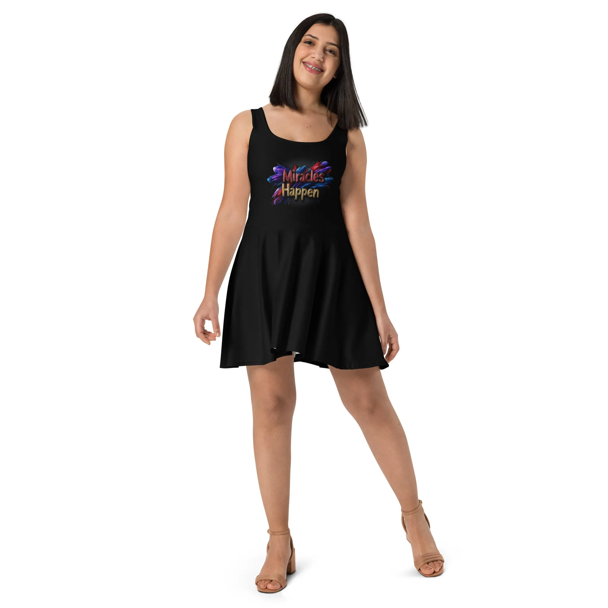 Miracles Happen: Bold Beginnings Skater Dress