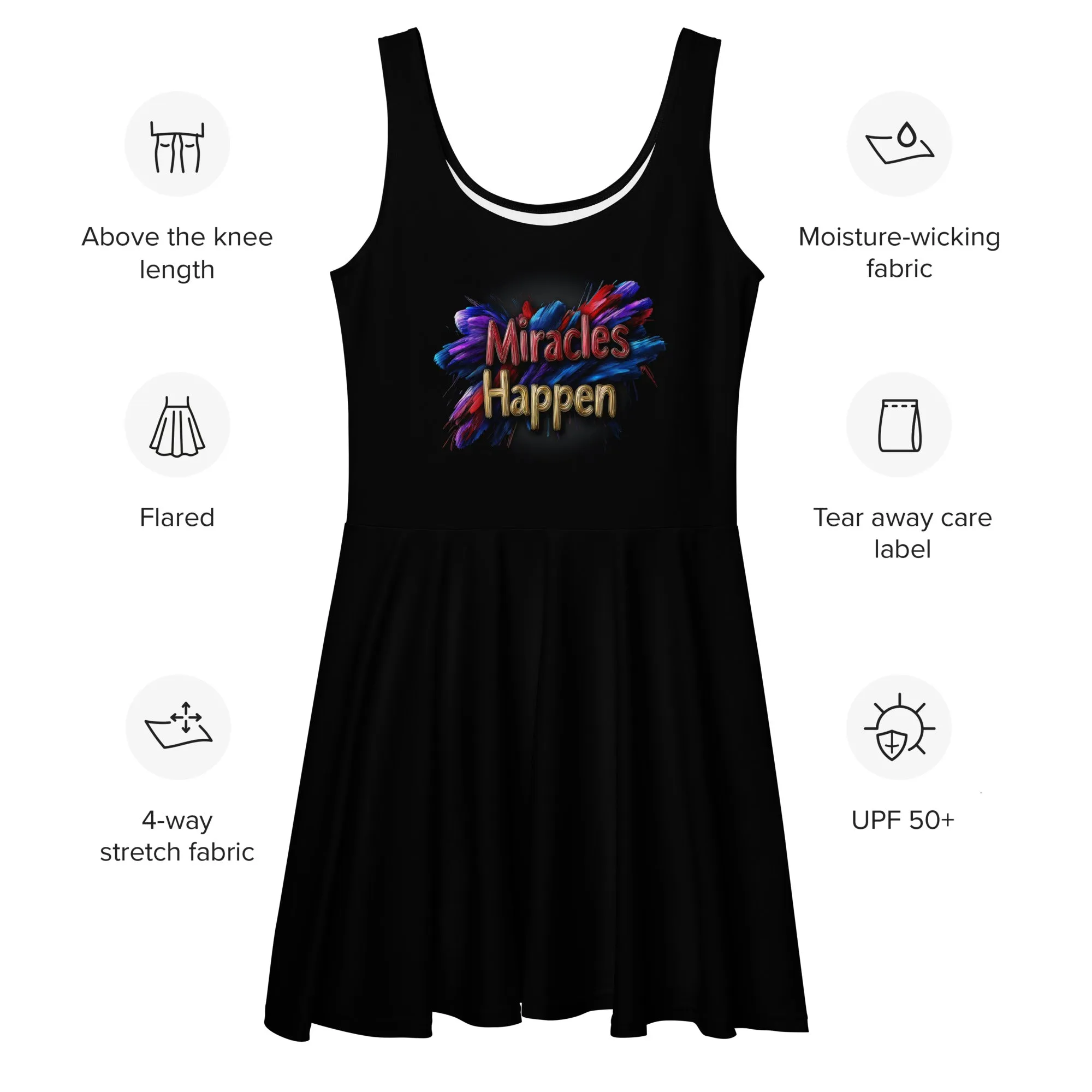 Miracles Happen: Bold Beginnings Skater Dress