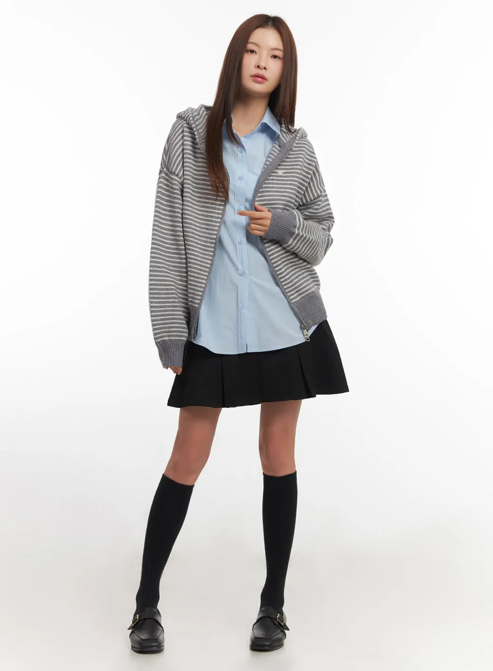 Pleated Midi Skirt IM514