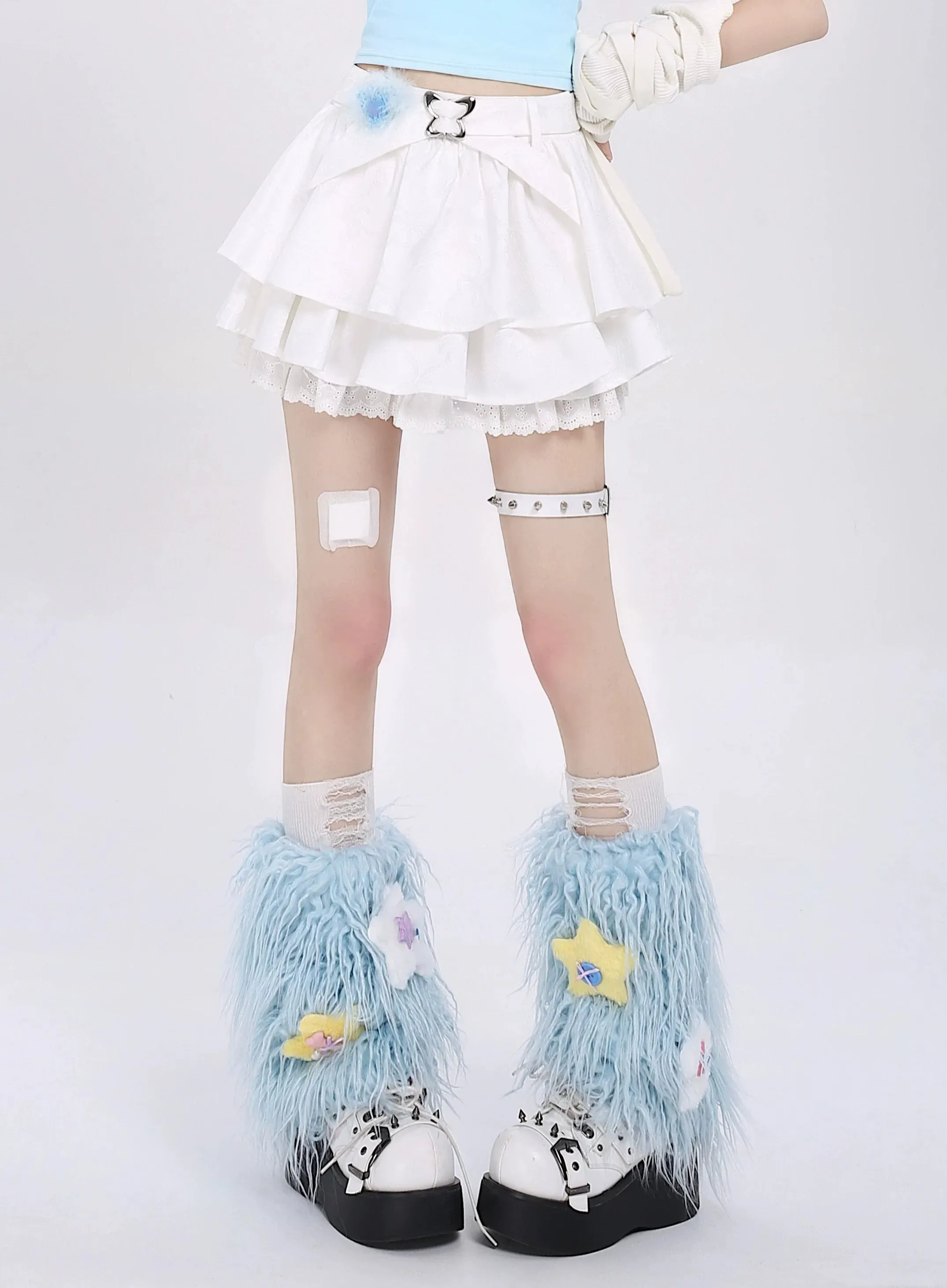 Short Jacquard Skirt French