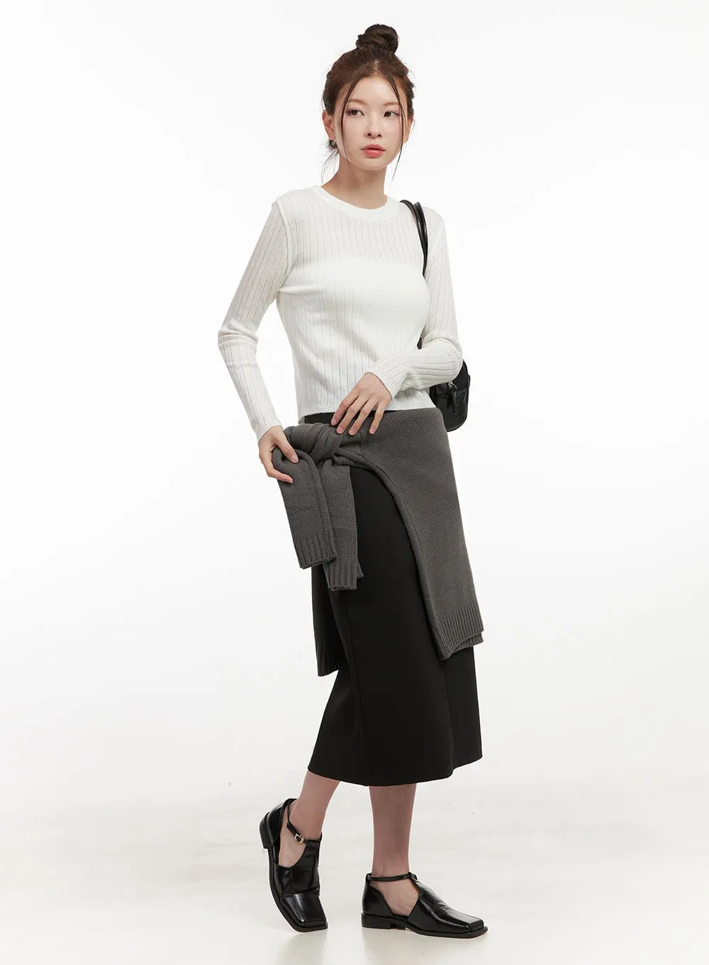 Straight Midi Skirt IF505