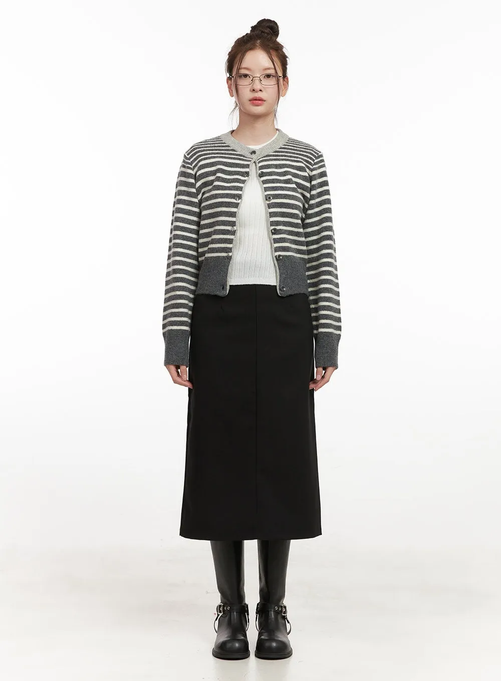 Straight Midi Skirt IF505