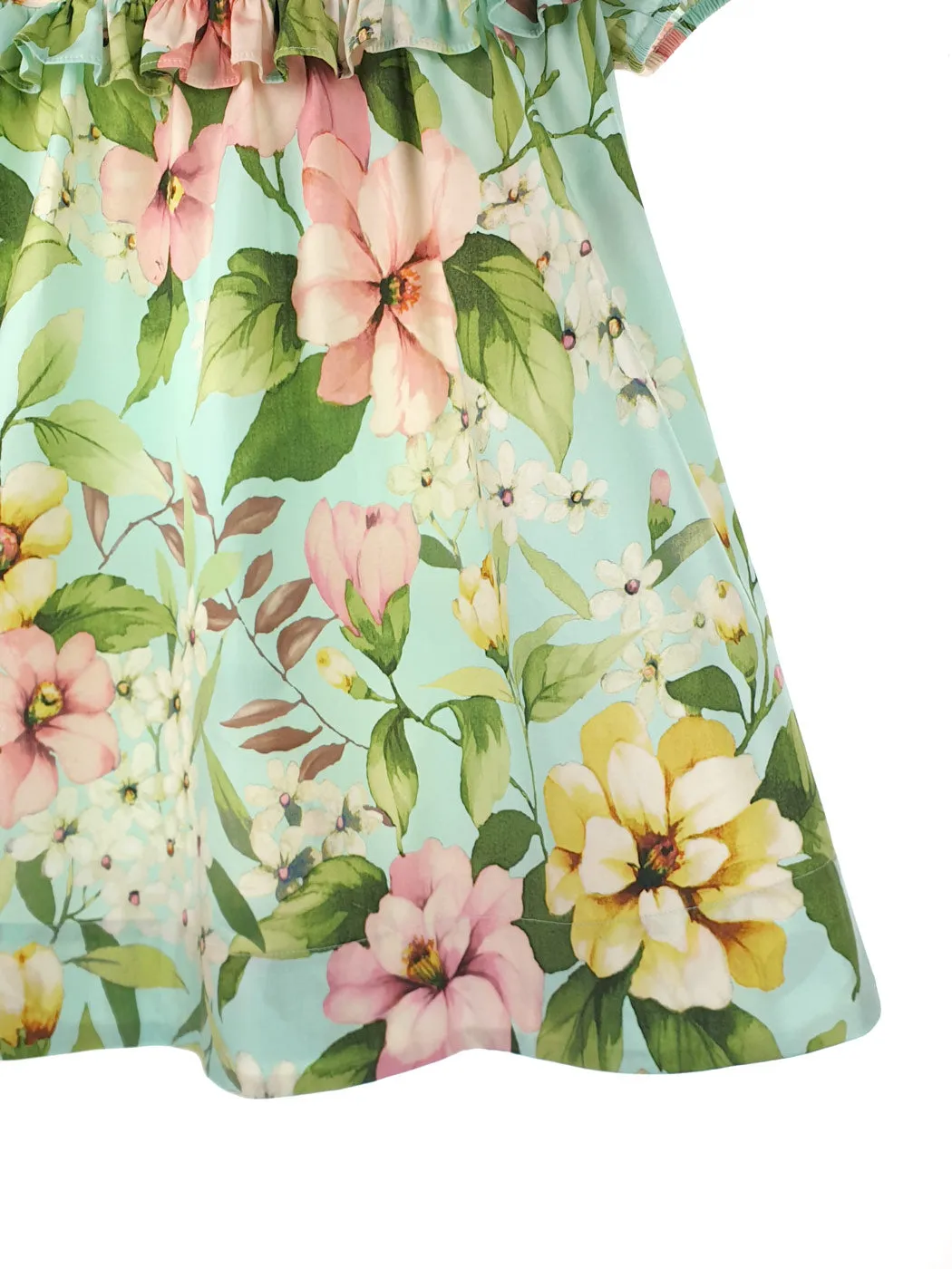TWINSET Girl's Short floral poplin dress -231GJ2147