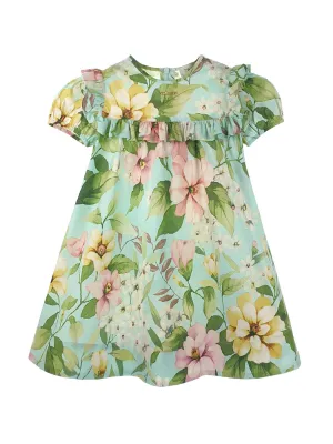 TWINSET Girl's Short floral poplin dress -231GJ2147
