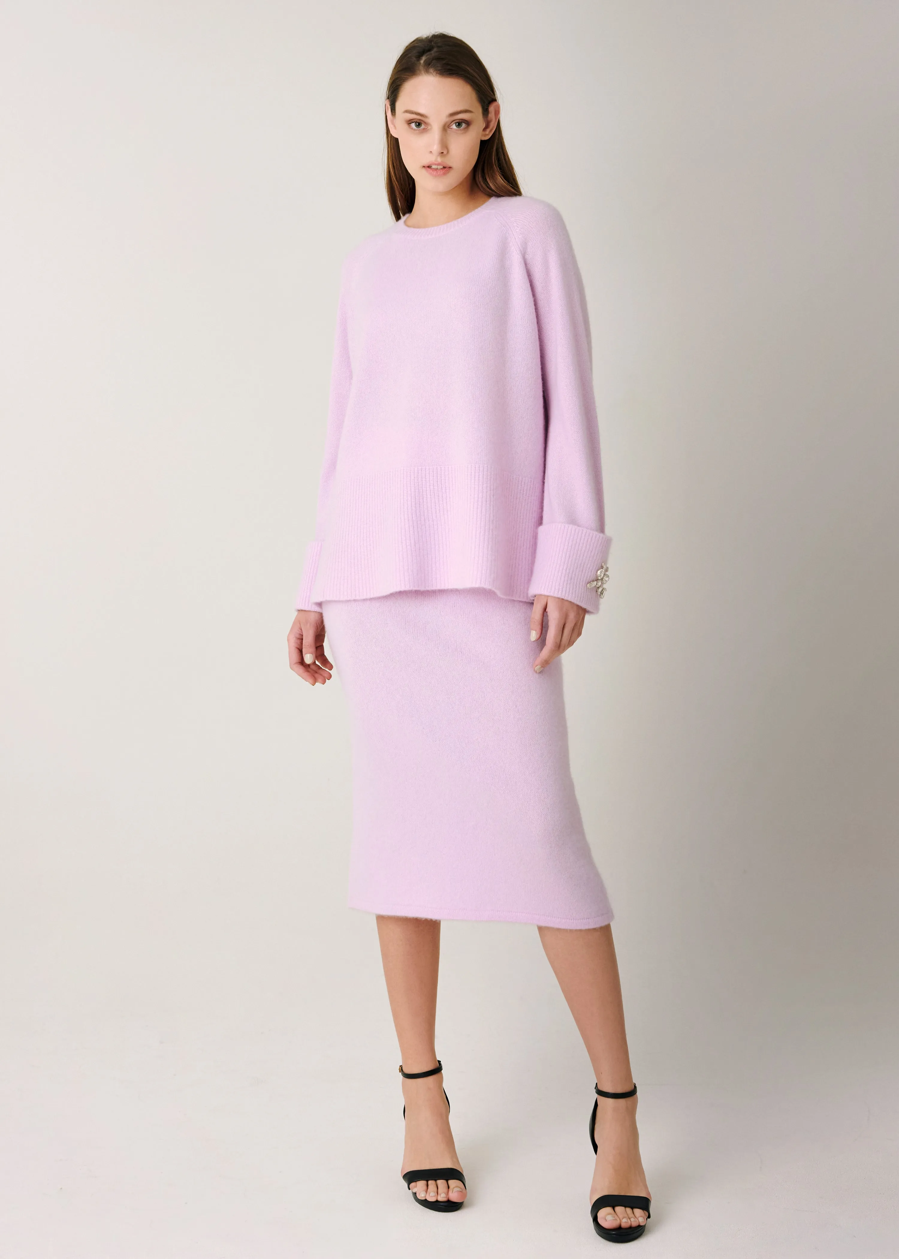 Yulia Midi Skirt - Lilac