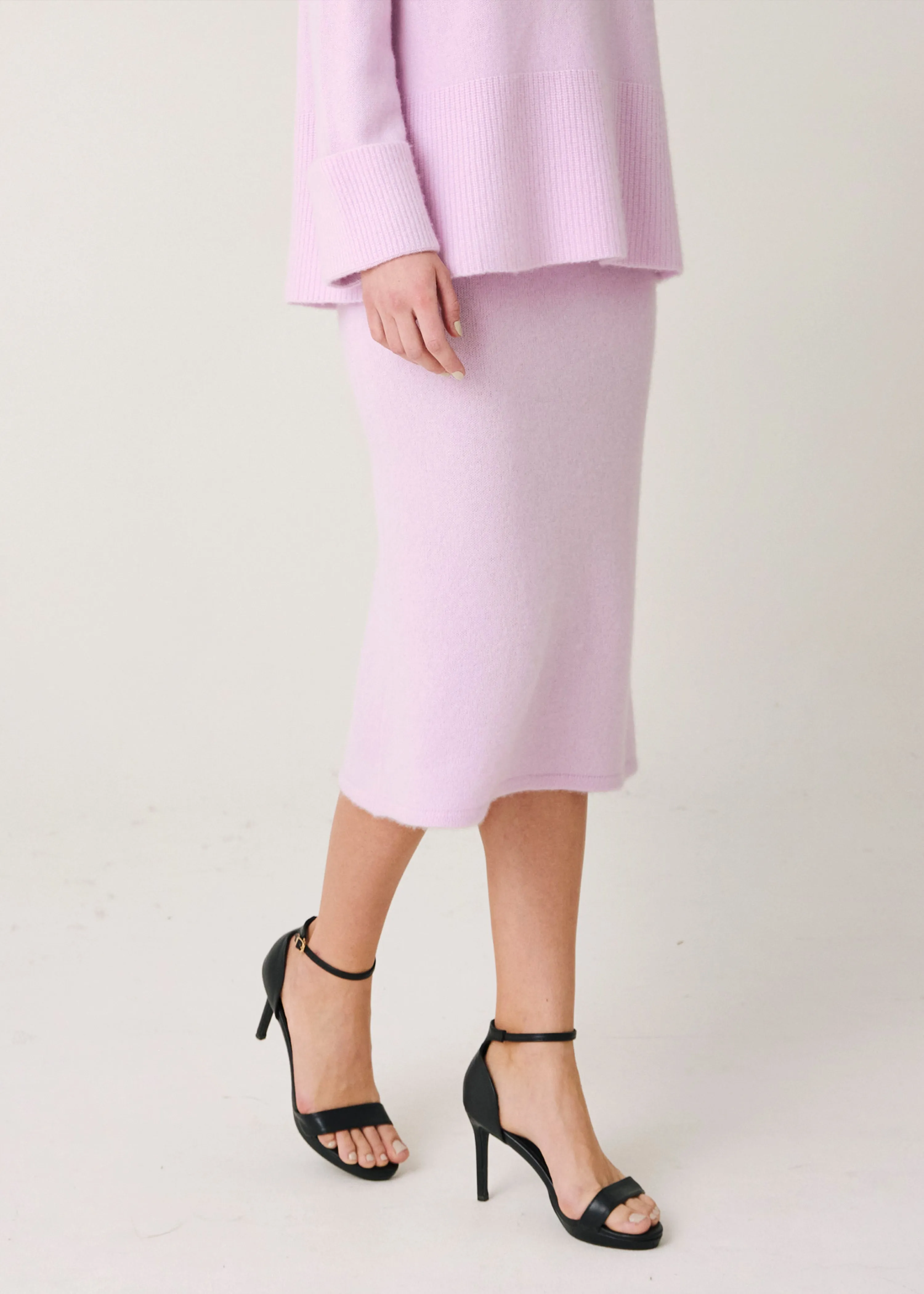 Yulia Midi Skirt - Lilac